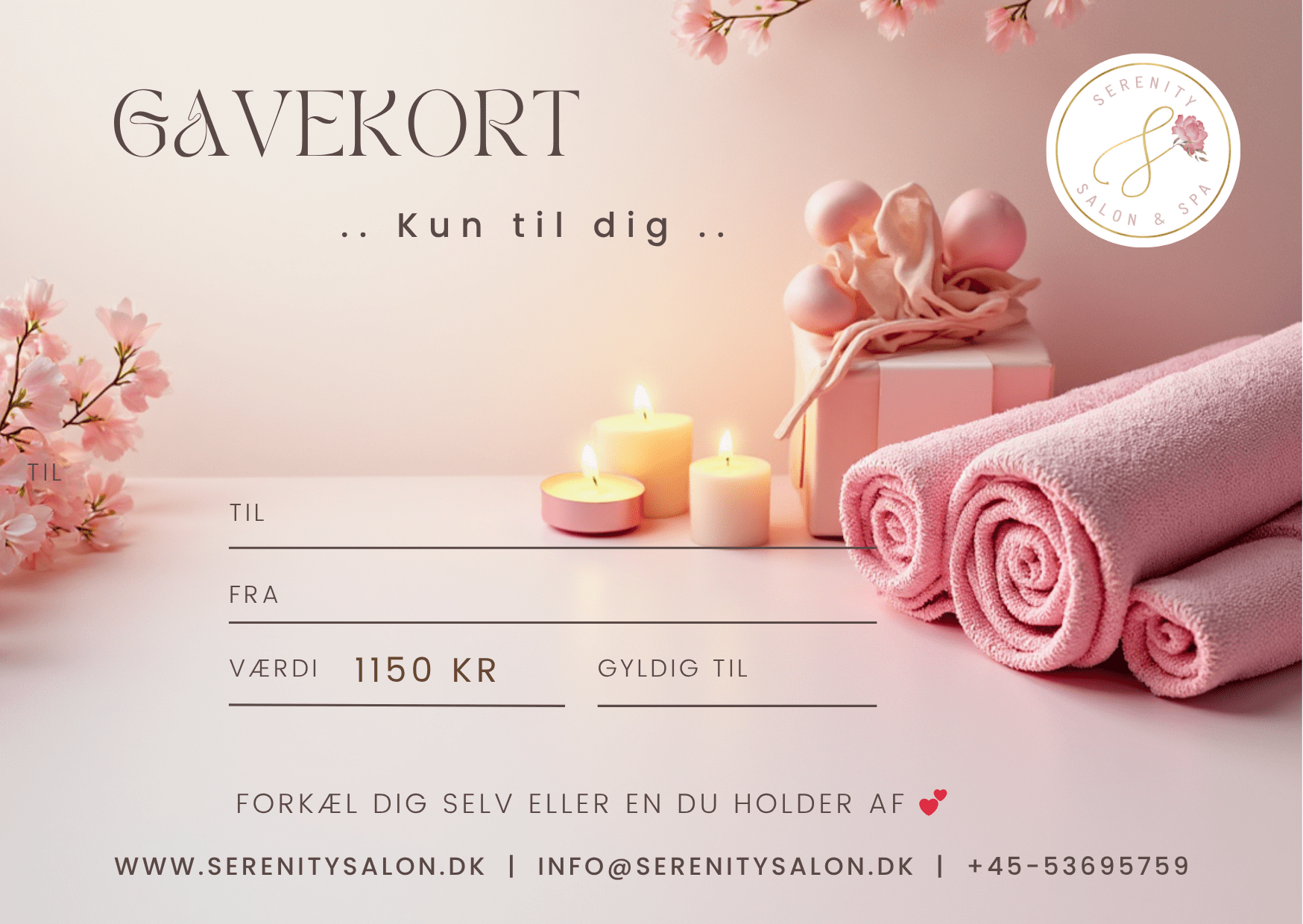 Serenity - 1,000 kr Gift Card