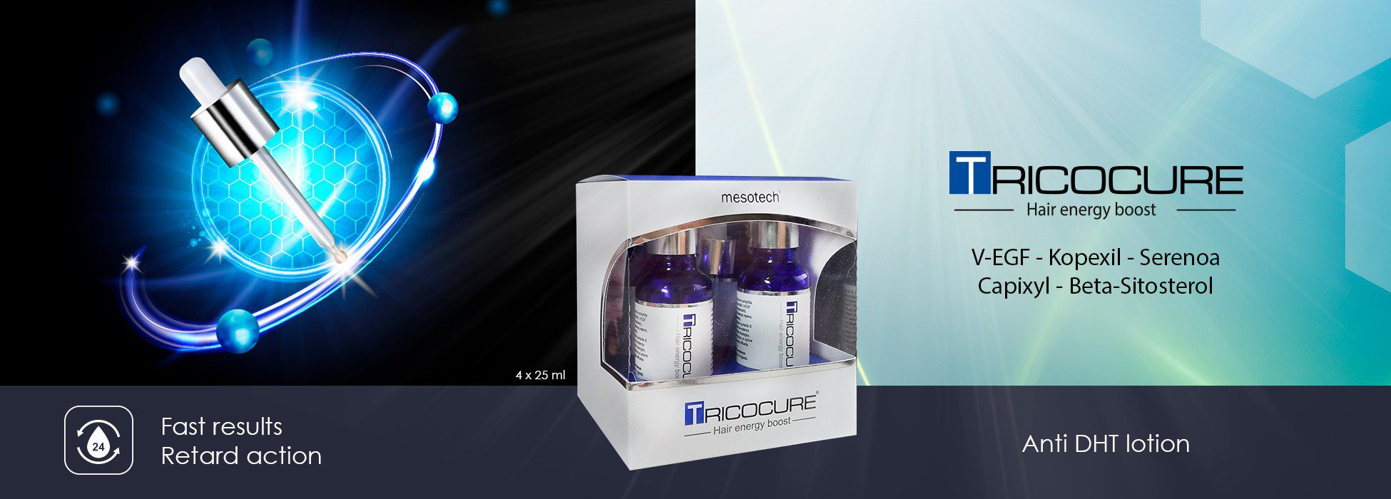 Hårtabs Lotion Tricocure (Æske med 4 stk a 25 mL) - Billede 6