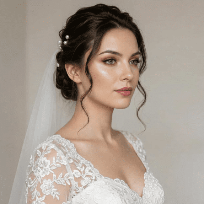 Moderne brudelook: Professionel makeup og håropsætning