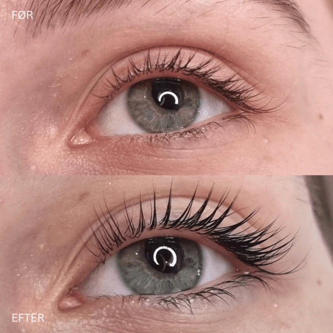 Naturlig lash lift resultat- før og efter