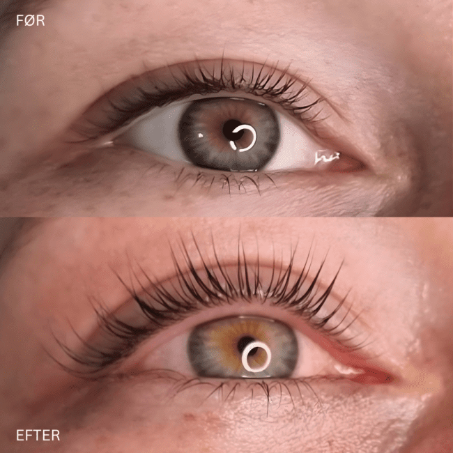 Vipperløft uden extensions- Lash lift Hvidovre
